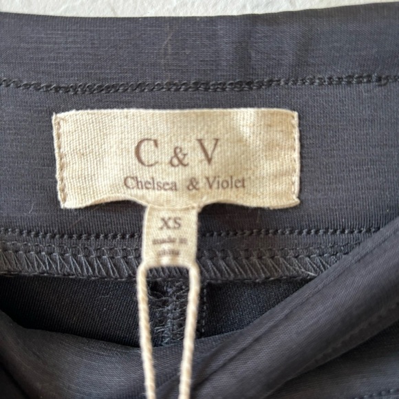 Chelsea & Violet Charcoal High Waist Extra Flare Bell Bottom Pants Festival XS - Picture 11 of 14